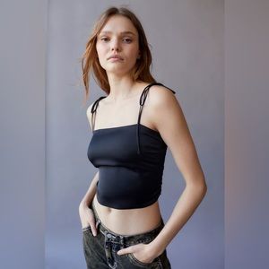 Urban Outfitters Black Bella Tie-Shoulder Cami XS NWT